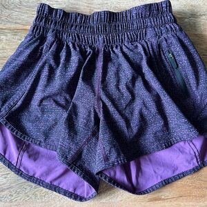 lululemon athletica Heathered Purple Athletic Shorts size 4